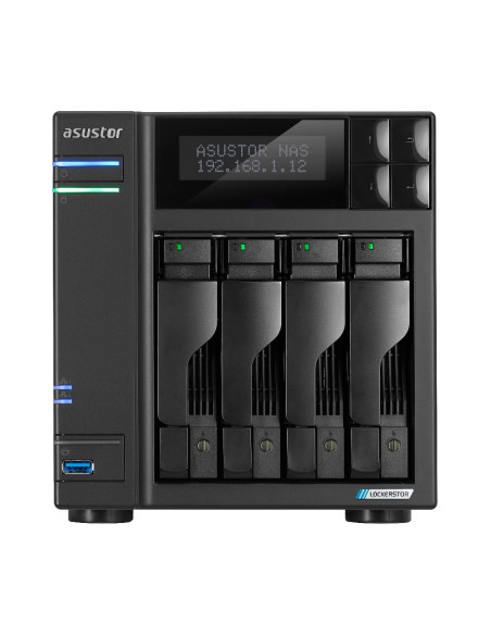 LOCKERSTOR 4 Gen2 (AS6704T) NAS Escritorio Intel® Celeron® N N5105 4 GB DDR4 0 TB ADM Negro