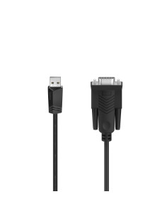 00200622 cable de serie Negro 15 m Sub-D USB-A