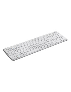 E9700M teclado Oficina RF Wireless + Bluetooth QWERTY Blanco
