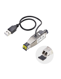 Mini Conversor de Medios de Fibra Óptica Gigabit a Ethernet RJ45 - de Fibra Monomodo (10km) o Multimodo (800m) - Alimentado por