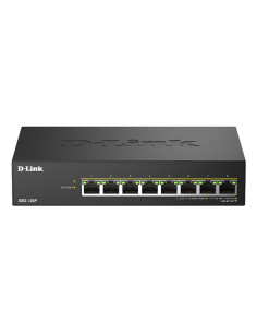 DMS-108P/E switch No administrado 2.5G Ethernet (100/1000/2500) Energía sobre Ethernet (PoE) Negro