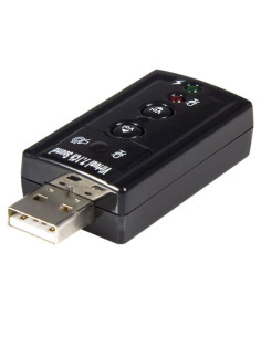 Tarjeta de Sonido 71 Virtual USB Externa Adaptador Conversor