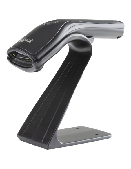 Lector código barras 1D USB botón soporte