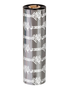 2300 Wax cinta térmica 300 m Negro