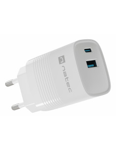 NUC-2140 cargador de dispositivo móvil Universal Blanco Corriente alterna Carga rápida Interior