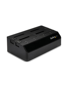 Base de Acoplamiento USB 3.0 de 4 Bahías SATA - Docking Station USB de Discos Duros o SSD SATA III de 25/35" - de Intercambio