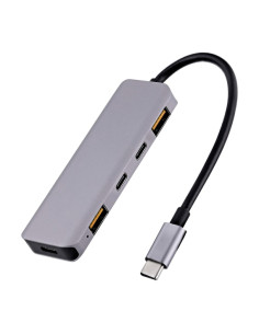 TCHUBUSBC base para portátil y replicador de puertos Alámbrico USB 3.2 Gen 2 (3.1 Gen 2) Type-C Aluminio