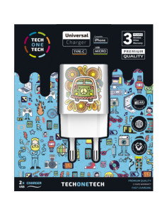 TEC2503 cargador de dispositivo móvil Smartphone Blanco Corriente alterna Interior