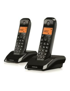 S12 Duo Teléfono DECT Identificador de llamadas Negro