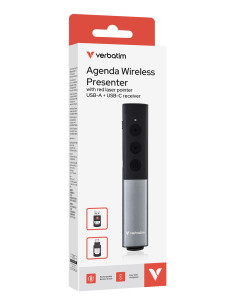 32366 apuntador inalámbricos RF Negro Plata