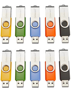 Basic Line unidad flash USB 16 GB USB tipo A 2.0 Negro Azul Verde Naranja Amarillo