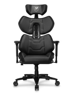 Terminator Elite Silla para videojuegos de PC Asiento acolchado Negro Plata