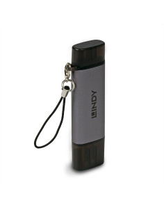 43335 lector de tarjeta USB 3.2 Gen 1 (3.1 Gen 1) Type-A/Type-C Negro Gris