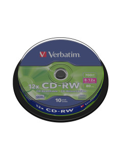 CD-RW 12x 700 MB 10 pieza(s)